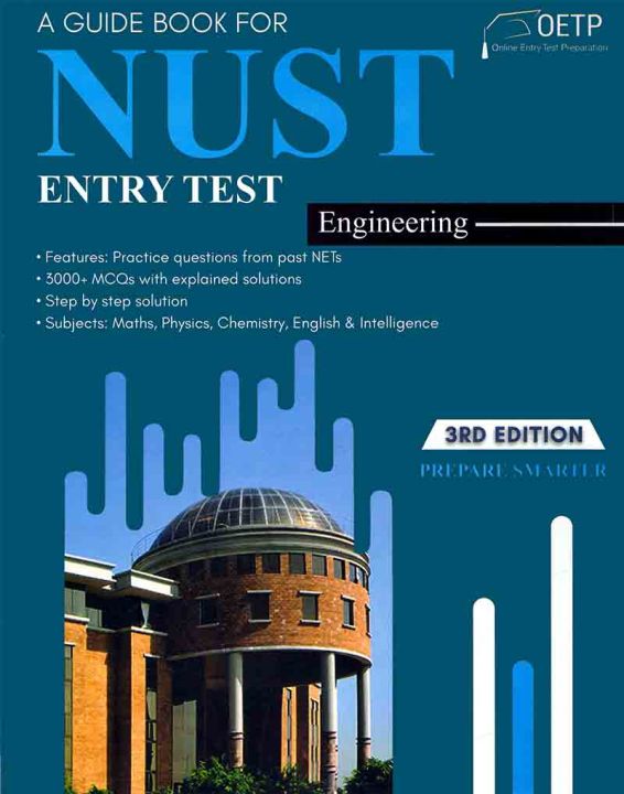 OETP A Guide Book for NUST Entery Test Engineering 3rd edition / NUST Entery Test book / NUST NET / NUST PREPARATION BOOK / NUST