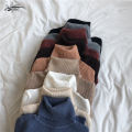 Elegant Turtleneck Women's Sweater Autumn Winter Pullover Slim Bottoming Knitted Tops Casual Long Sleeve Jumper Pull Femme 16675. 