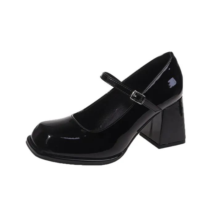 Ladies%20Summer%20Black%20New%20Small%20Leather%20Shoes%20Mary%20Janes%20Vintage%20Buckle%20Non-Slip%20Sandals%20Woman%20Medium%20Heels%20Casual%20Elegant%20Heels%20-%20Image%206