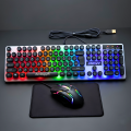 RGB Gaming Keyboard and Mouse and Headphones Combo with FREE Mousepad in Low price ~ Mechanical Feeling Gaming Key Board with 7 light RGB Gaming Mouse ~ Wired Keyboards for Mobile Gaming, Pubg, Laptop, PC, Minecraft, Xbox - 112 Keys - By FunBug. 