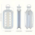 Portable Ice-Making Mold Pitcher Transparent Silicone Ice Cube Mold 2-In-1 Foldable Lce Making Water Bottle Tool Ice Tray.