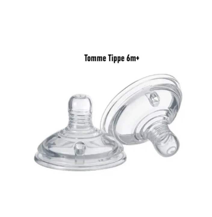 U.S BUY Imported Teat Nipple For Tommee Tippee Feeder 6m+ 2 piece