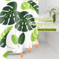 1pc Monstera Leaf Popular Shower Curtain Waterproof PEVA Botanical Bathroom Decor. 