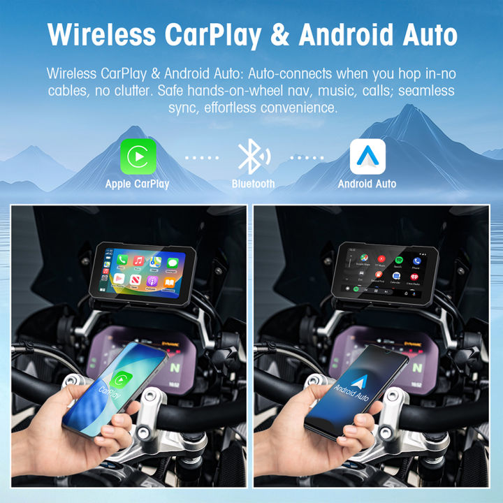 5INCH%20Screen%20Motorcycle%20CarPlay%20Screen%20Support%20Dual%20Camera%20Record%20with%20Wireless%20CarPlay%20and%20Android%20Auto%20IP67%20Waterpr%20-%20Image%205