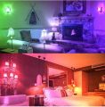 HEKEE E14 LED Candle Light Colour Changing Bulbs, 40W 450 Lumen, RGB + 2700K Warm White, 5Watt, 12 Colors, 2 Modes, Timer,(4 Pack). 