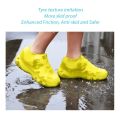 2pcs Waterproof Non-slip Silicone Shoe High Elastic Wear-resistant Unisex Rain Boots for Outdoor Rainy Day Reusable Shoe Cover.