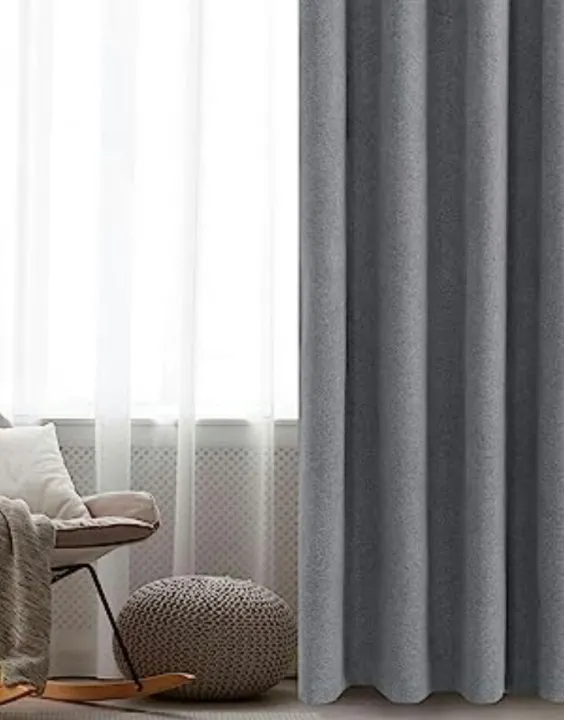 Linen%20Curtains%20for%20Bedroom/living%20room%20with%2016%20eyelet,%202%20Panels(1=panel%20Width%2056%20xLength%20102%20inch%20/grey%20colour)curtain%20fabric%20-%20Image%204