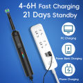 Intelligent Rotating Electric Toothbrush, Rechargeable Rotary Toothbrush Compatible with Oral B Replacement Electric Brush Heads.