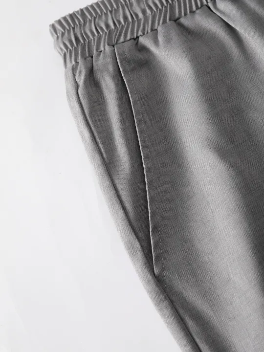 Men's%202%20Piece%20Textured%20Outfits,%20Light%20Gray%20Stand%20Collar%20Shirt%20&%20Drawstring%20Pants%20Set%20-%20Image%204