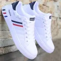 New Men's Casual Shoes Lightweight Breathable Men Shoes Flat Lace-Up Men Sneakers White Business Travel Unisex Tenis Masculino. 