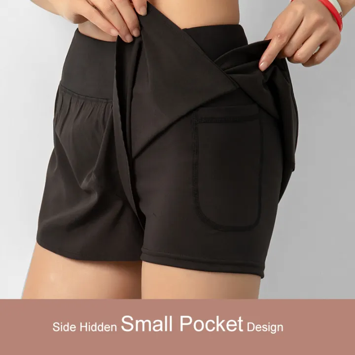 Women's%20Non%20See-Through%20Quick%20Dry%20Breathable%20Yoga%20Shorts%20with%20Side%20Pockets%20Summer%20Running%20Gym%20Workout%20Athletic%20Hot%20Pants%20-%20Image%203