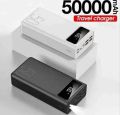 P5 50000Mah Power Bank - 3 Built-in Cables - 3 Input 4 Usb Output Multifunctional Ultra large capacity Power bank LED Lights - LCD Display. 