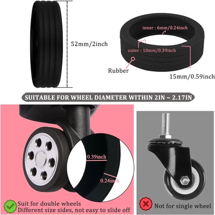 32/4PCS%20Silicone%20Wheel%20Protector%20Luggage%20Compartment%20Wheel%20Protect%20Cover%20Trolley%20Case%20Silent%20Caster%20Sleeve%20Suitcase%20Accessories%20-%20Image%204