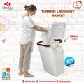 Large Turkish Laundry Basket With Lid. 