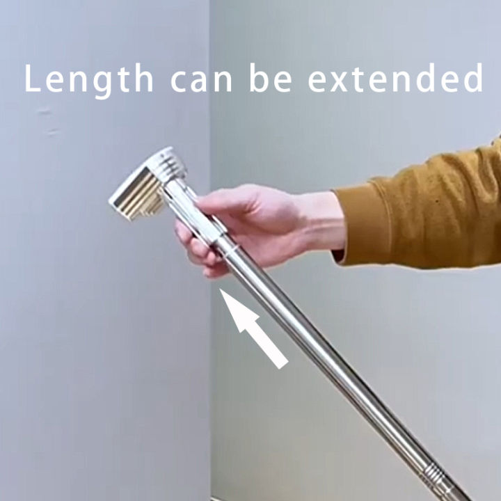 Silvery%20Adjustable%20Stainless%20Steel%20Shower%20Curtain%20Rod%20Clothes%20Drying%20Rack%20No-Drill%20Telescopic%20Pole%20for%20Laundry%20Room%20Bathroom%20-%20Image%203