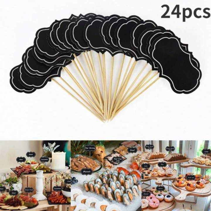 24pc%20Mini%20Blackboard%20Paperboard%20Message%20Slate%20Business%20Card%20Holder%20Memo%20Label%20Brand%20Number%20Table%20Price%20For%20Home%20Restaurant%20Party%20-%20Image%207