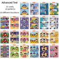 Find Differences Card Game Reusable Cartoon Educational Puzzle for Kids Three Difficulty Levels for Focus Attention Training. 