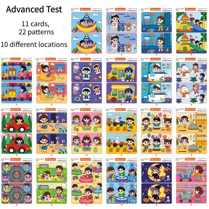 Find%20Differences%20Card%20Game%20Reusable%20Cartoon%20Educational%20Puzzle%20for%20Kids%20Three%20Difficulty%20Levels%20for%20Focus%20Attention%20Training%20-%20Image%207