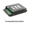 LDPCSJ Metal SSD HDD Adapter Bracket 2.5 to 3.5 Inch SATA Compatible PC Case Mobile Use Portable Hard Drive Mounting Kit. 