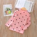 baby Girls Lovely Heart Print Sweaters New Autumn Kids Baby Pattern Clothing Fashion Clothes Casual Outfits Knit Girls Sweater. 