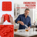 6-Cavity 3D Race Car Silicone Ice Mold Grand Prix Style Ice Cube Tray Chocolate Mould DIY Baking Tool for Tumbler BPA Free.