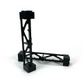 10pcs Black Support Girder Triangular 2x2x10 Column Train Track   MOC Building Block Part Compatible legoeds MOC 58827 95347. 