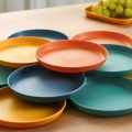 11-Piece Dining Collection with 10 Plates and a Unique Stand, Choose Between Round or Square, High-Quality Plastic (2). 