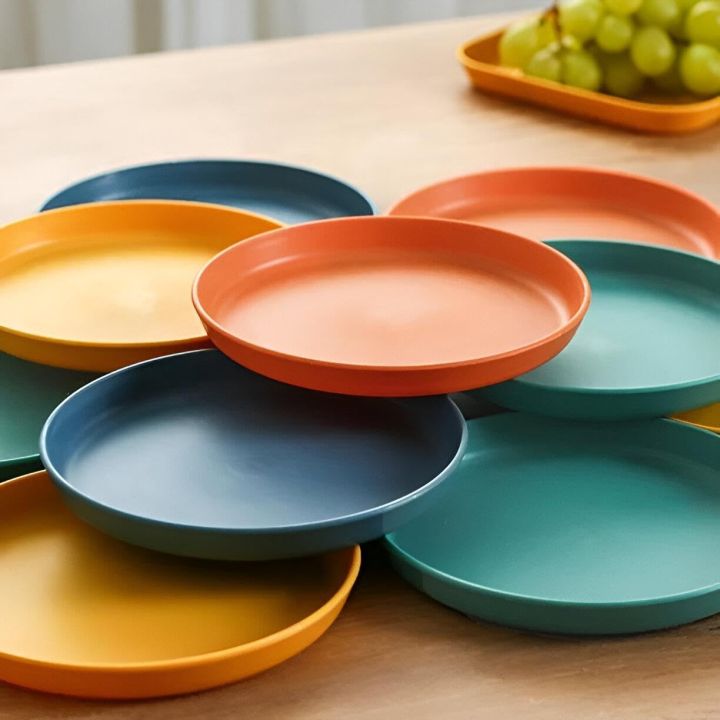 11-Piece%20Dining%20Collection%20with%2010%20Plates%20and%20a%20Unique%20Stand,%20Choose%20Between%20Round%20or%20Square,%20High-Quality%20Plastic%20(2)%20-%20Image%202