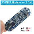 BMS Module 12V 10A 18650 BMS Charger Module Li-ion Lithium Battery Protection Board.