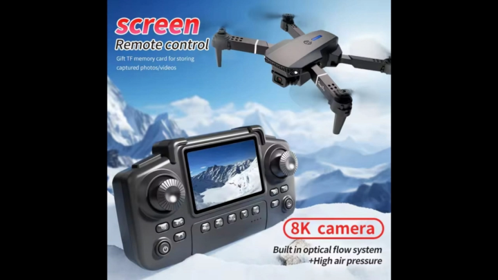 E88Pro Screen Controlled Drone Remote Control with Display Quadcopter ...