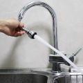 Faucet Extender Flexible 360 Degree Rotating Sprinkler Jet Spray for Sink Turbo Flex for Kitchen Basin Saves Water Cleans Sink from All Sides Shower Head (Stainless Steel). 