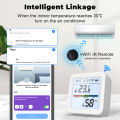 Tuya Smart WiFi Bluetooth Temperature Humidity Sensor Wireless Home Backlight Thermometer Hygrometer APP Remote Control Detector lightify. 