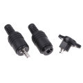 2 Pin DIN Speaker Wire Plug 2P Hifi Loudspeaker Cable Solder Connector Male Female Socket. 