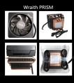 AMD New Ryzen Wraith Cooler Wraith Prism Fan Original 4 PIN Can support R3 R5 R7 R9 CPU Can support AMD Motherboard. 