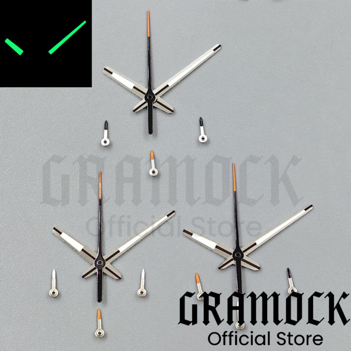 GRAMOCK%20Black%20Red%20Orange%20Silver%20Watch%20Hand%20Green%20Luminous%206PCS%20Per%20Set%20Fit%20VK63%20Quartz%20Movement%20Modified%20Replacement%20Watch%20Parts%20-%20Image%204