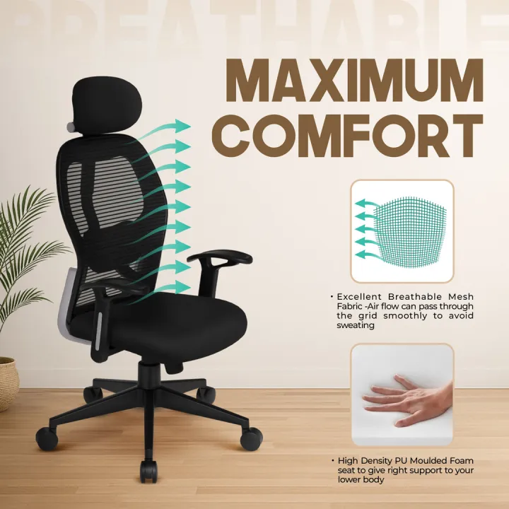 High%20Mesh%20back%20Ergonomic%20Chair%20With%20Lumbar%20Support%20-%20Image%203