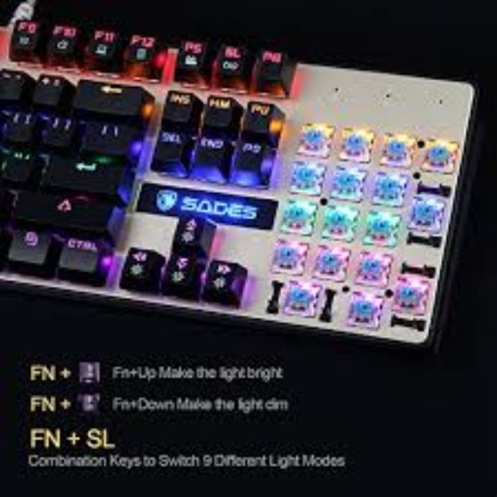 sades K10 Backlight Mechanical Keyboard | Daraz.pk