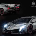 1:24 scale LAMBORGHINI VENENO diecast model car lights sound pull back. 