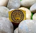 Rings for Men Rhodium plated ring Golden Turkish Design Rings For Men and Boys Fashion Stylish New Design Rings Stainless Steel. 