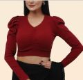 Cotton Crop Tops Short Body and Long Sleeve Blouse for Women – Best Quality by Soniya Fashion.
