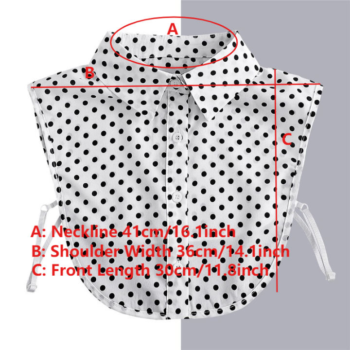 Cotton%20Front%20Tie%20for%20Women%20Polka%20Dots%20Fake%20Collar%20Lapel%20Detachable%20Collar%20Shirt%20Stand%20Detachable%20Female%20False%20Collar%20Decor%20-%20Image%206
