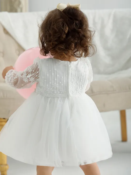 Baby%20Christening%20Stuff%20Dress%20Baby%20Dress%20Girls%20Party%20Birthday%20Wedding%20Princess%20White%20Dresses%20for%20Woman%20-%20Image%202