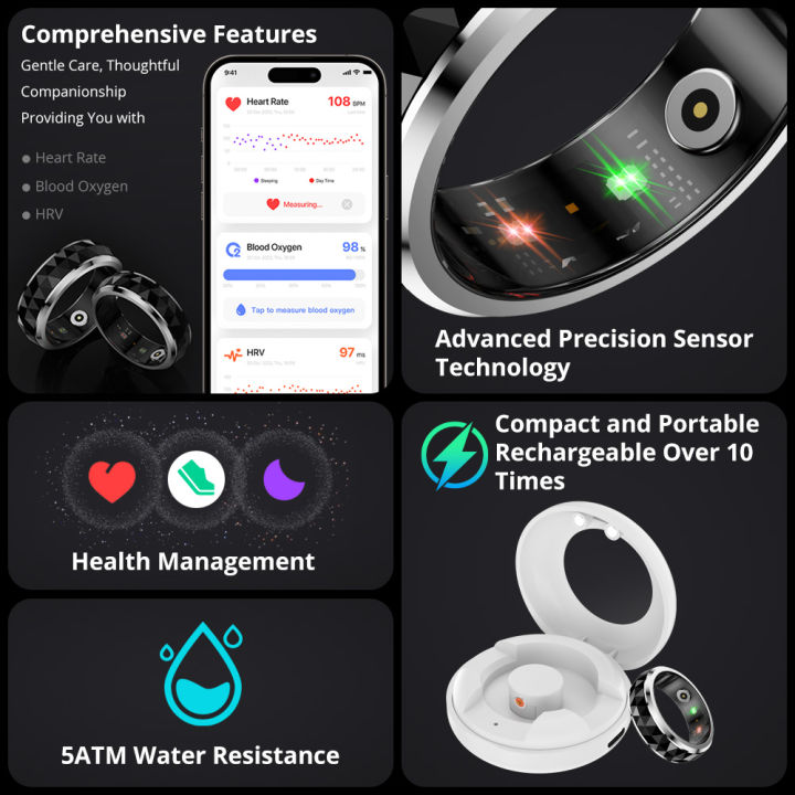 2024%20COLMI%20R11%20Smart%20Ring,%20Fidget%20Spinner%20Anxiety%20Relieve%20Ring%20with%20Charging%20Case%20for%20Men,%20Health%20Sleep%20Monitor,%205ATM%20Waterproof%20-%20Image%202
