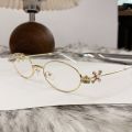 Fashion Style Women's Eyeglasses Oval Shape Blue Light Blocking Women's Frame Glasses Popular Stylish Girls Glass. 