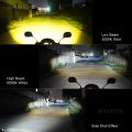Motorcycle G15 Mini Driving Spot/Fog Light Dual Color Super High Beam Fog Lamp Car, Motorbike, Truck, Van LED (12.24 V, 15 W). 