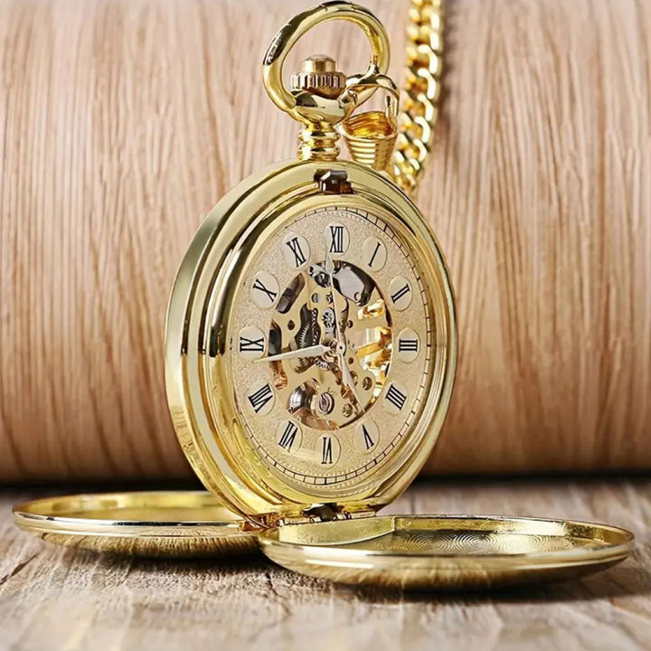 Classic%20double%20face%20hand%20winding%20mechanical%20pocket%20watch%20smooth%20surface%20hollowed%20Roman%20numeral%20men%20women%20mechanical%20pocket%20watch%20-%20Image%202