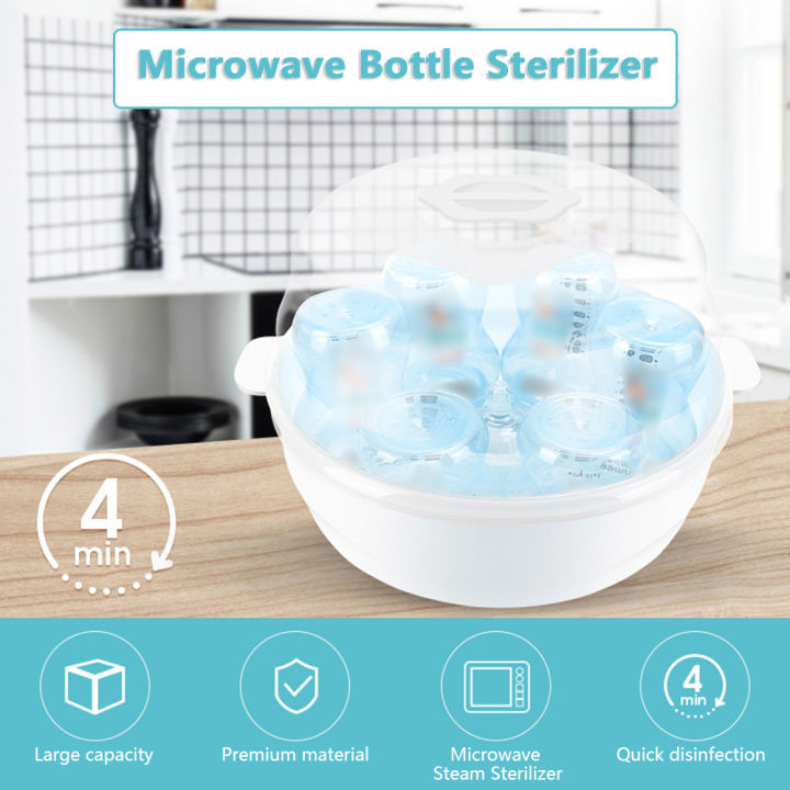 Microwave%20Bottle%20Sterilizer%20Steam%20Sterilizer%20Fits%206%20Baby%20Bottles%20for%20Baby%20Bottles%20Pacifiers%20Cups%20Disinfect%20in%202-6%20Minutes%20-%20Image%203