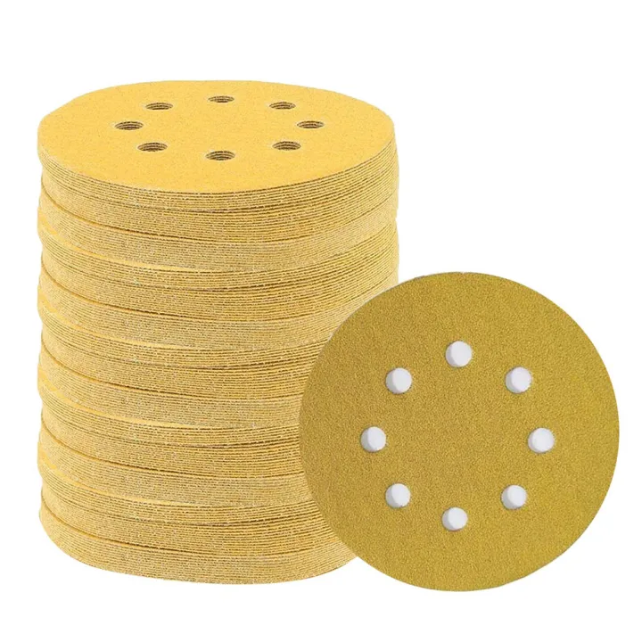 20pcs%205%20Inch%208-Hole%20125mm%20Sanding%20Discs%20Sanding%20Polishing%20Sandpaper%20Grit%2080/120/180/240/320/400/600%20For%20Metal%20Polishing%20-%20Image%205