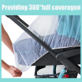 Mosquito Net For Stroller Portable Mini Crib Bug Net Washable Fine Mesh Cover with Elastic Edge for Stroller Bassinet.