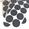 4Pcs 50-65mm Round Black  Coaster Pad Self Adhesive Cup Bottom Stickers Non-slip Anti-scald Tumbler Cup Protective Pads. 
